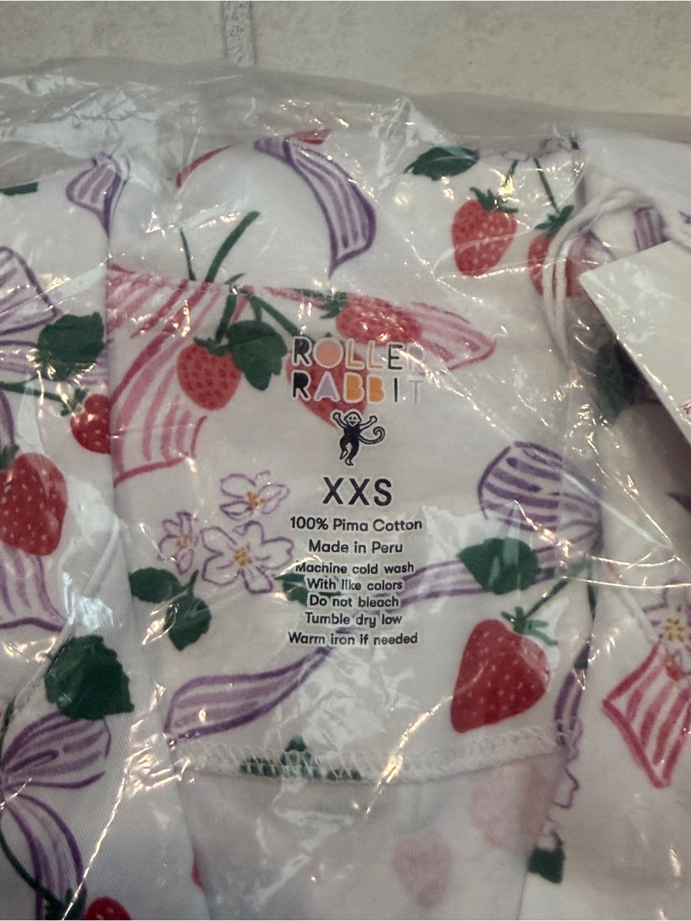 NWT Roller Rabbit Women’s Pajama Set XXS - Picture 2 of 2